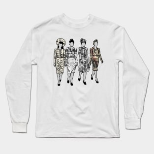 1940s Girl Power Long Sleeve T-Shirt